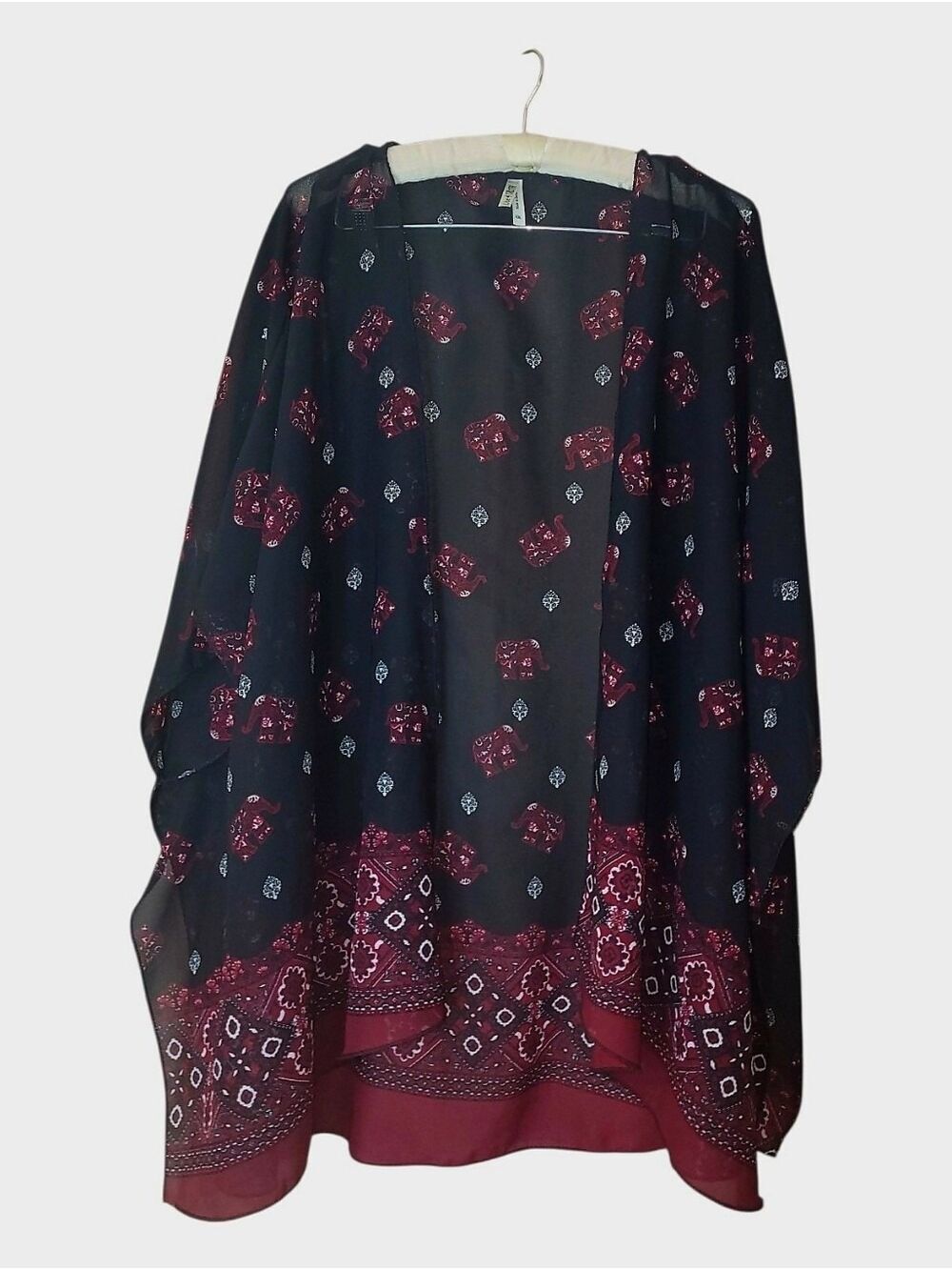 Live & Truth Lightweight Open Coverup Cardigan Boho 2X